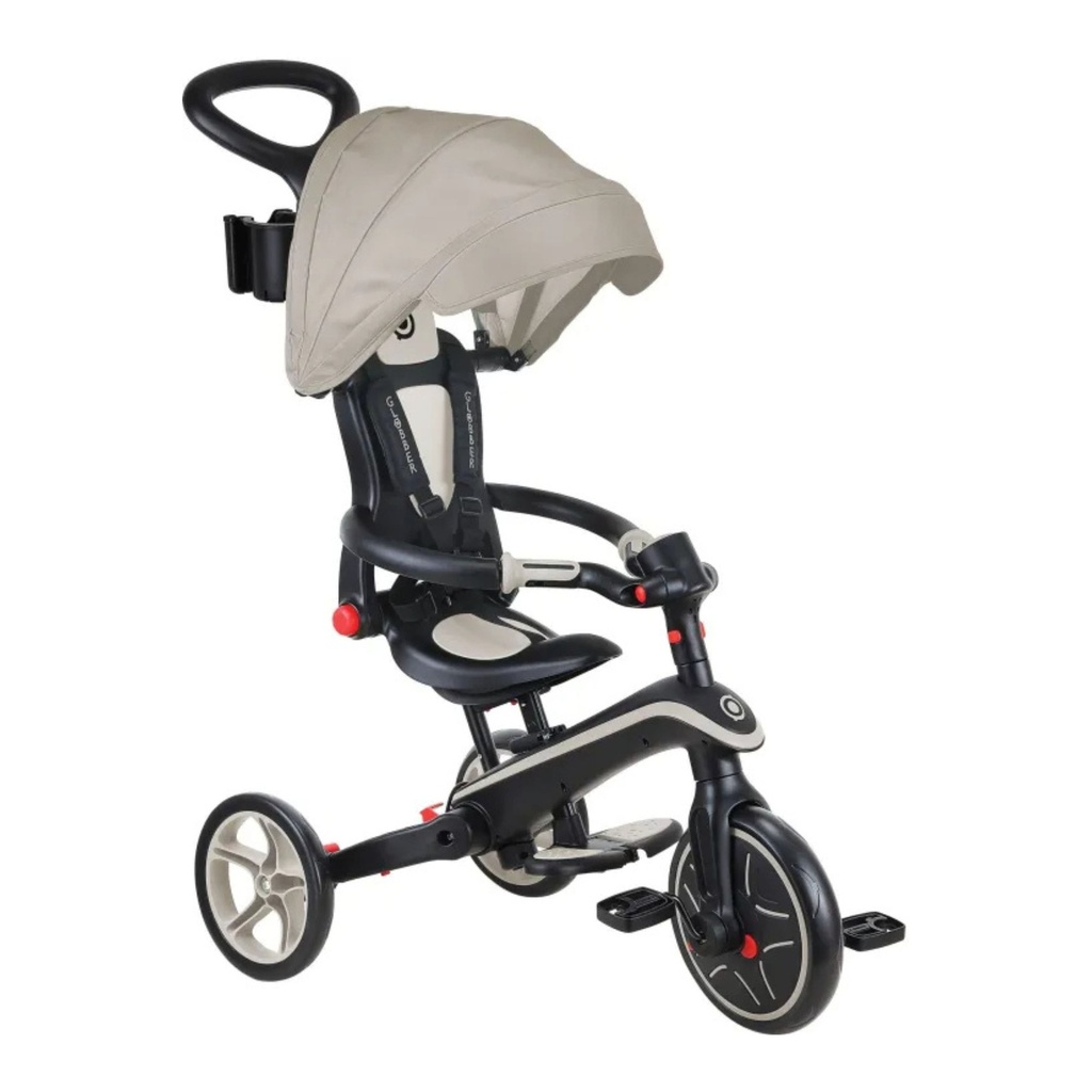 GLOBBER TRICYCLE TRIKE EXPLORER FOLDABLE 4 IN 1 PASTEL TAUPE