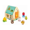 HAPE EARLY EXPLORER WOODEN CRITTER HOUSE SHAPE SORTER