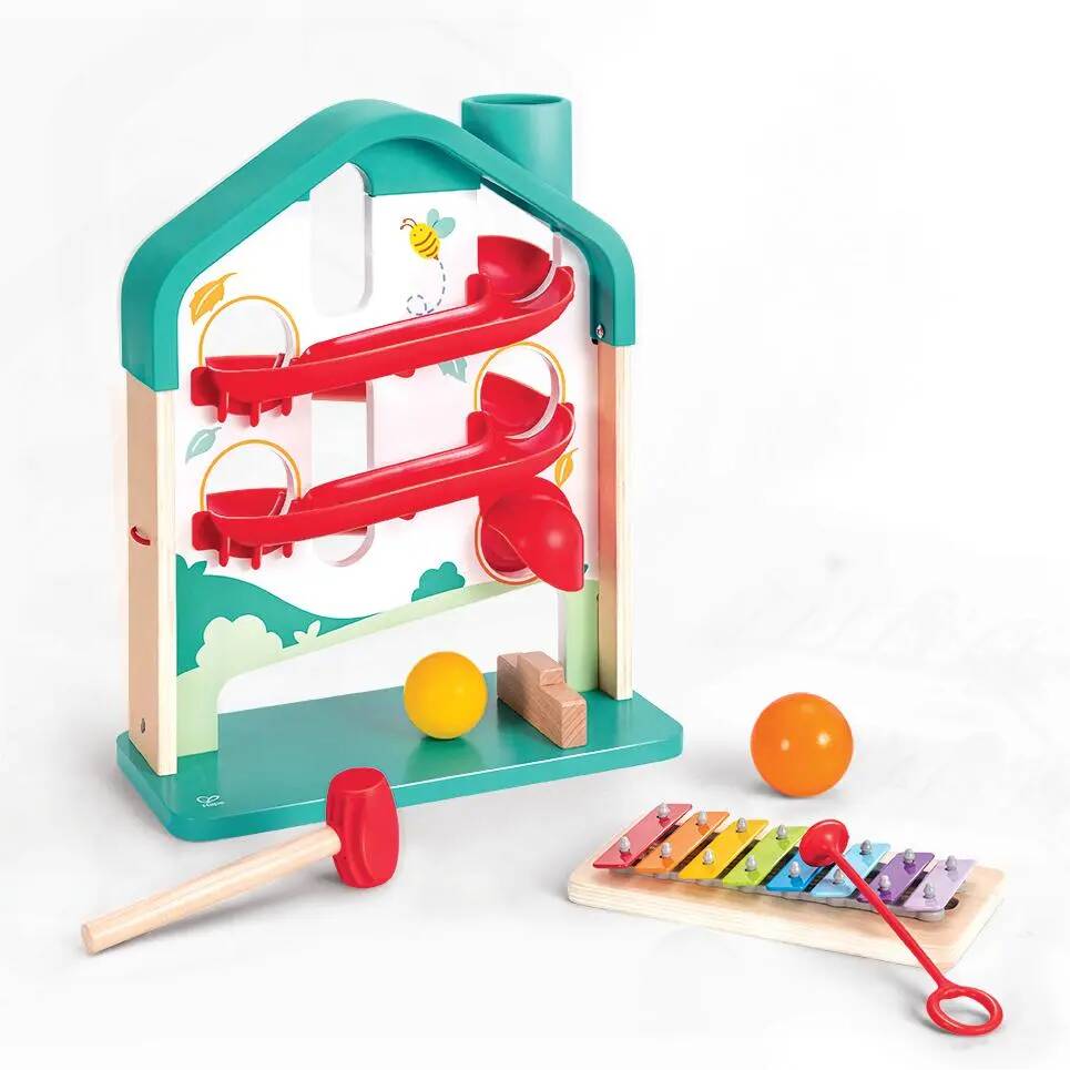 HAPE EARLY MELODIES WOODEN XYLOPHONE BALL RUN