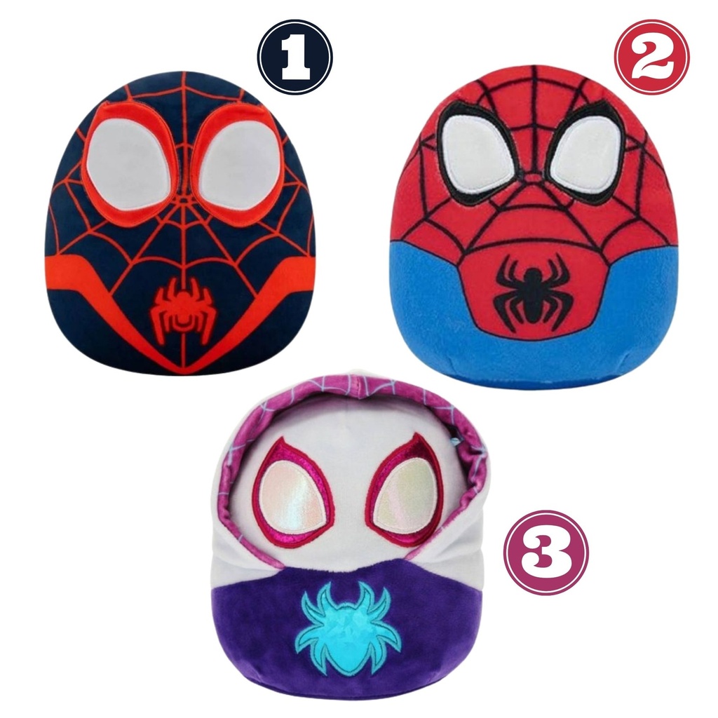SQUISHMALLOWS - SPIDEY PLUSH 25CM W1 (3 ASST)