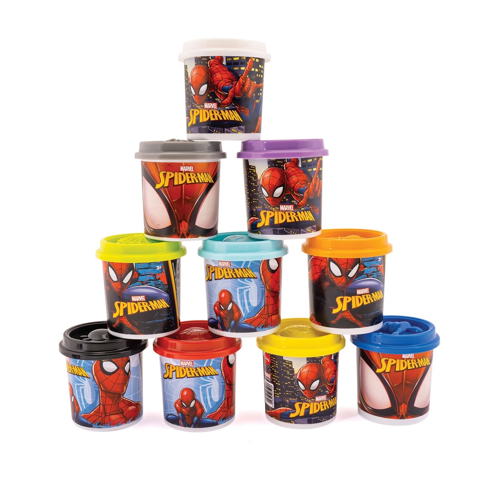 Μονό Βαζάκι Πλαστελίνης 4ΟΖ Spiderman -Assorted