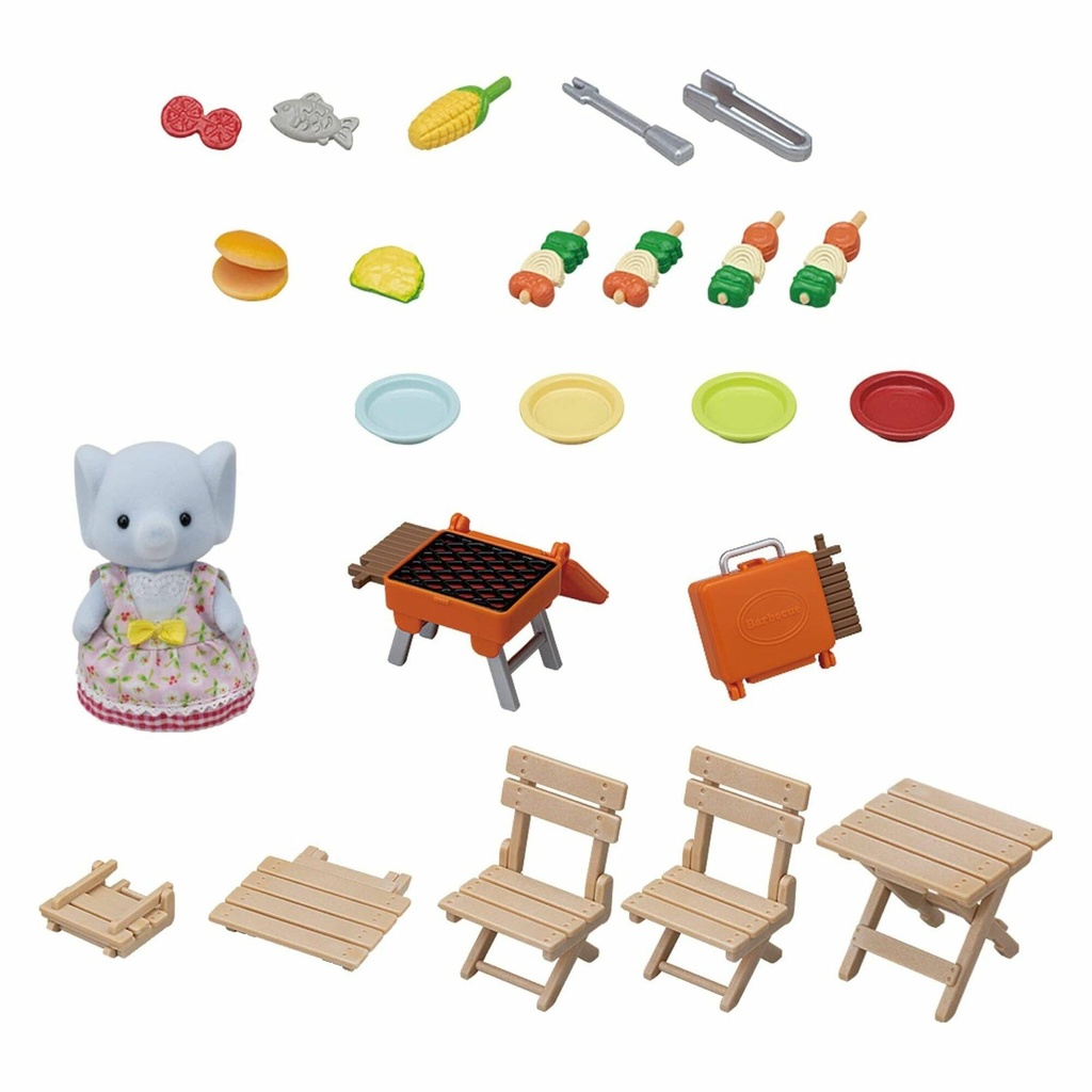 SYLVANIAN BBQ PICNIC SET -ELEPHANT GIRL-