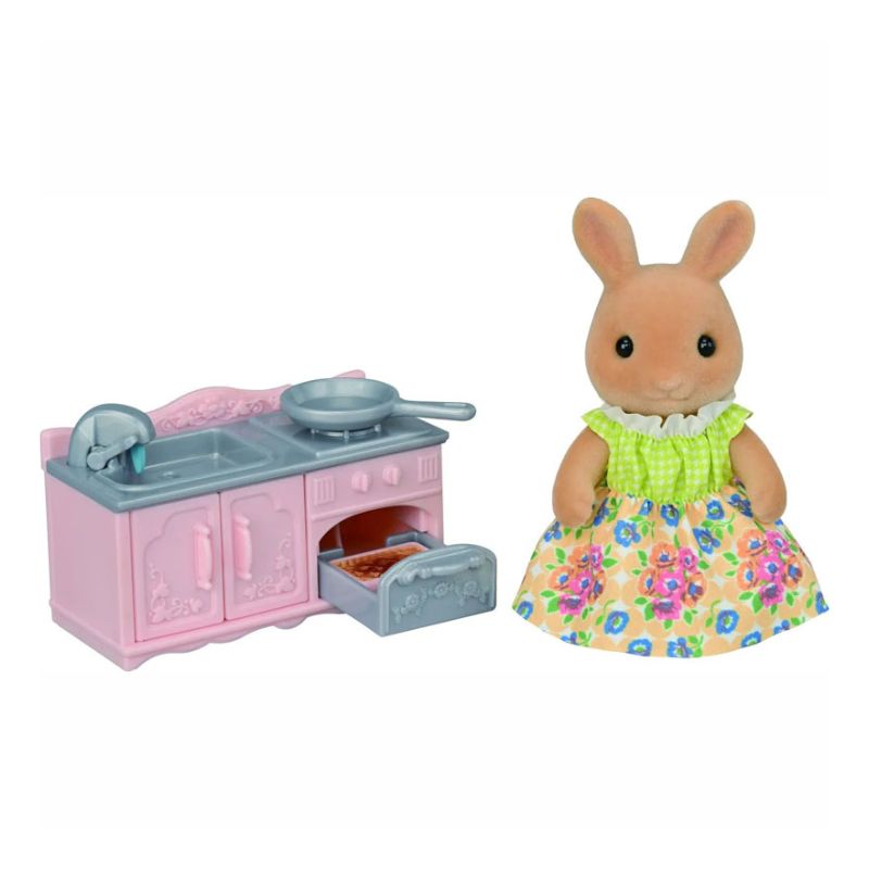 SYLVANIAN ES SUNNY RABBIT MOTHER'S COOKING SET