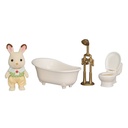 SYLVANIAN ES CHOCOLATE RABBIT BOY'S BATH TIME SET