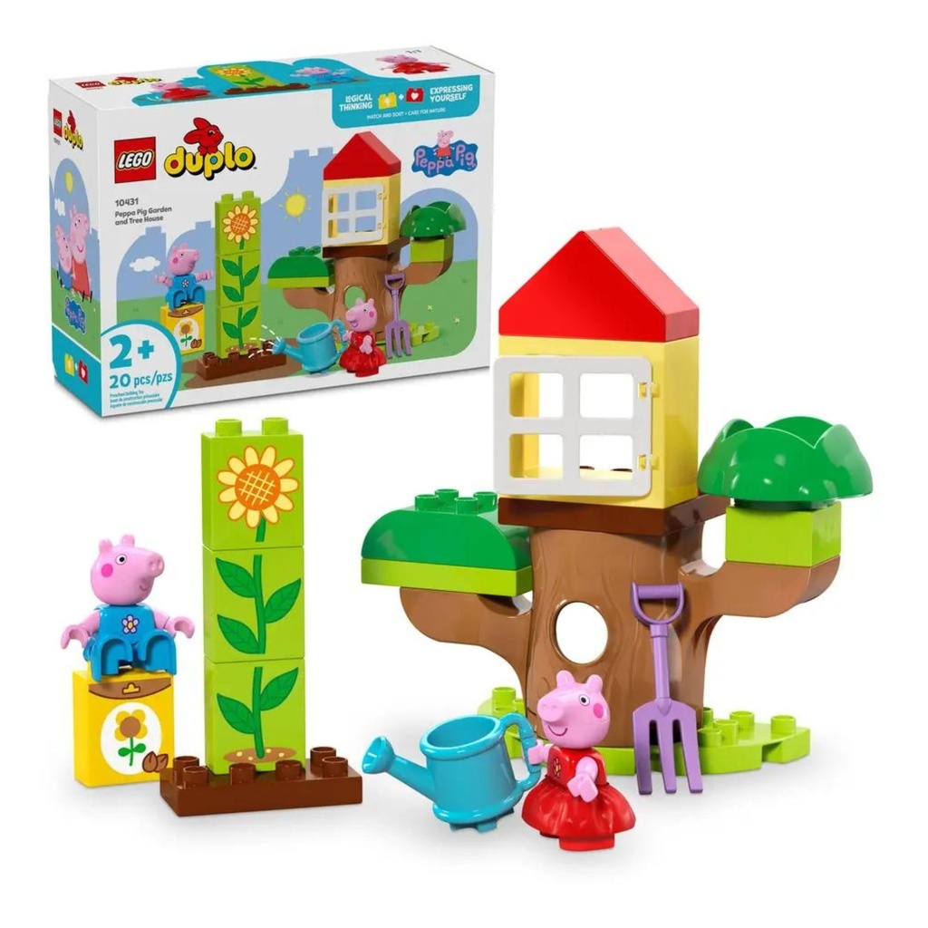 LEGO DUPLO - PEPPA PIG GARDEN AND TREE HOUSE