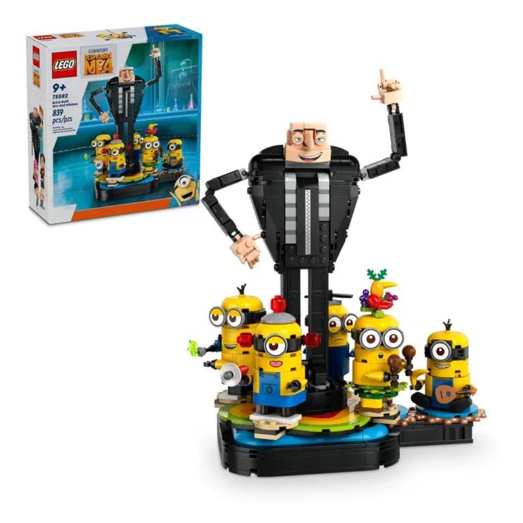 LEGO DESPICABLE ME 4 - BRICK-BUILT GRU AND MINIONS