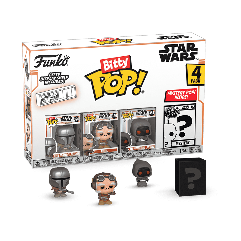 FUNKO BITTY POP! 4-PACK: STAR WARS - THE MANDALORIAN VINYL FIGURES