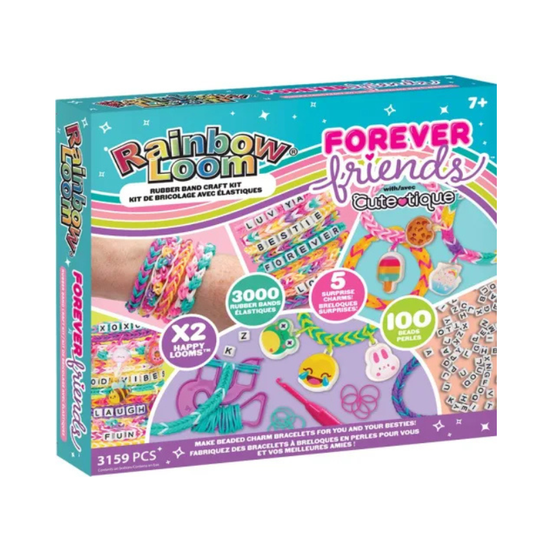 CDL RAINBOW LOOM CUTE – TIQUE FOREVER FRIENDS BRACELET SET