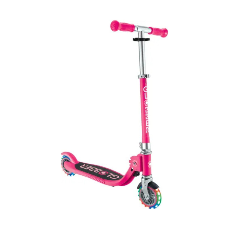 GLOBBER ΠΑΤΙΝΙ JUNIOR FOLDABLE FLOW LIGHTS FUCHSIA