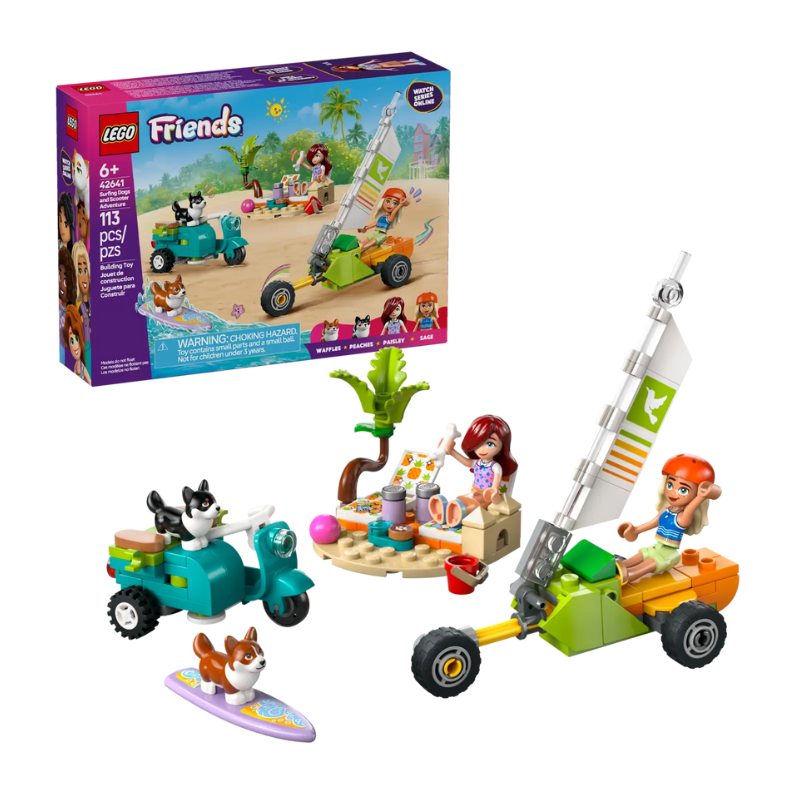 LEGO FRIENDS - SURFING DOGS AND SCOOTER ADVENTURE