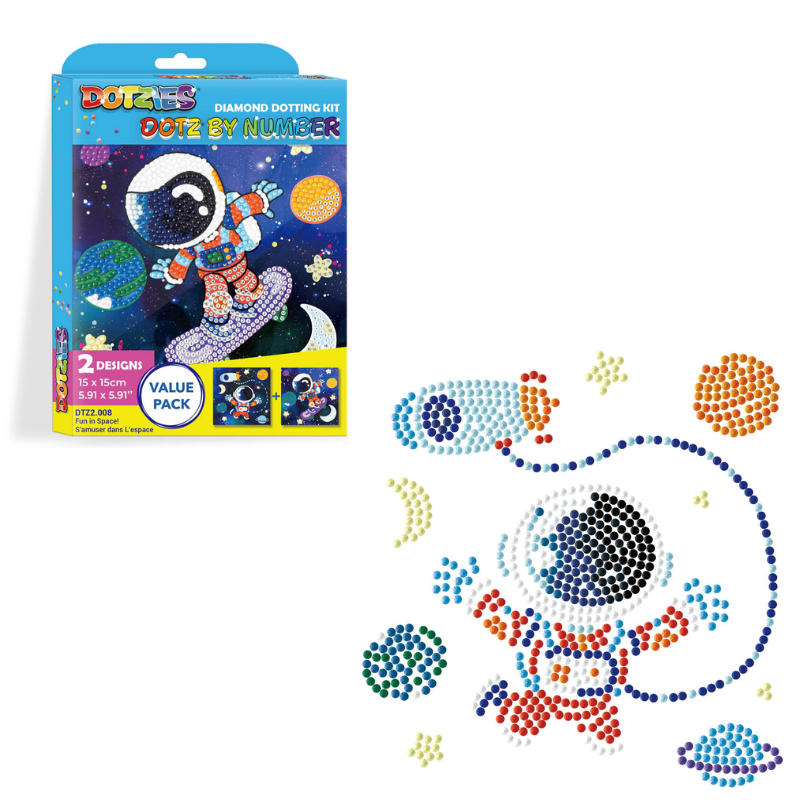 DIAMOND DOTZ DOTZIES BY NUMBER FUN IN SPACE