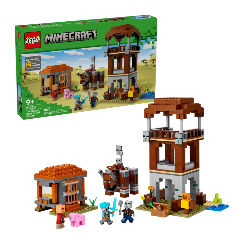 LEGO MINECRAFT - THE PILLAGER OUTPOST AND RAVAGER