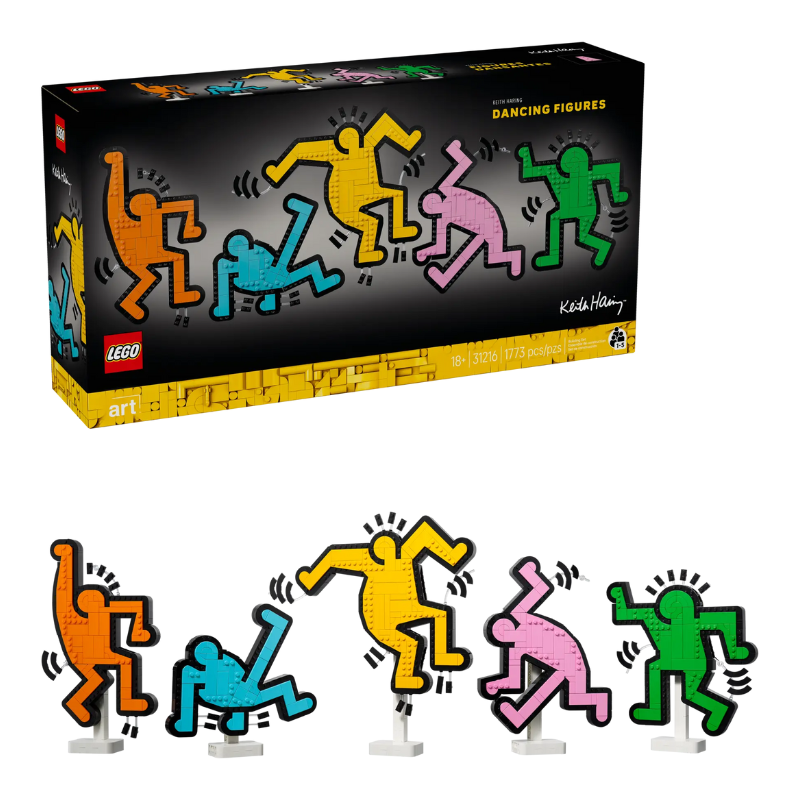 LEGO ART - KEITH HARING – DANCING FIGURES