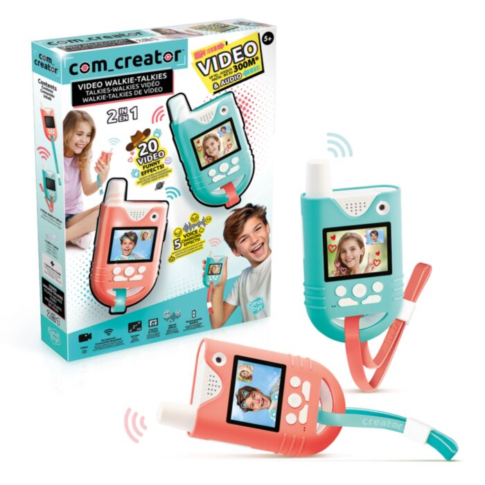 COM CREATOR SET OF 2 WALKIE-TALKIES WITH VIDEO CREATOR