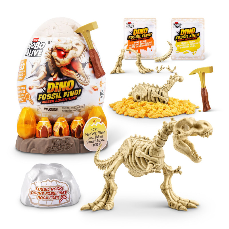 ZURU ROBO ALIVE DINO FOSSIL AMBER ADVENTURE