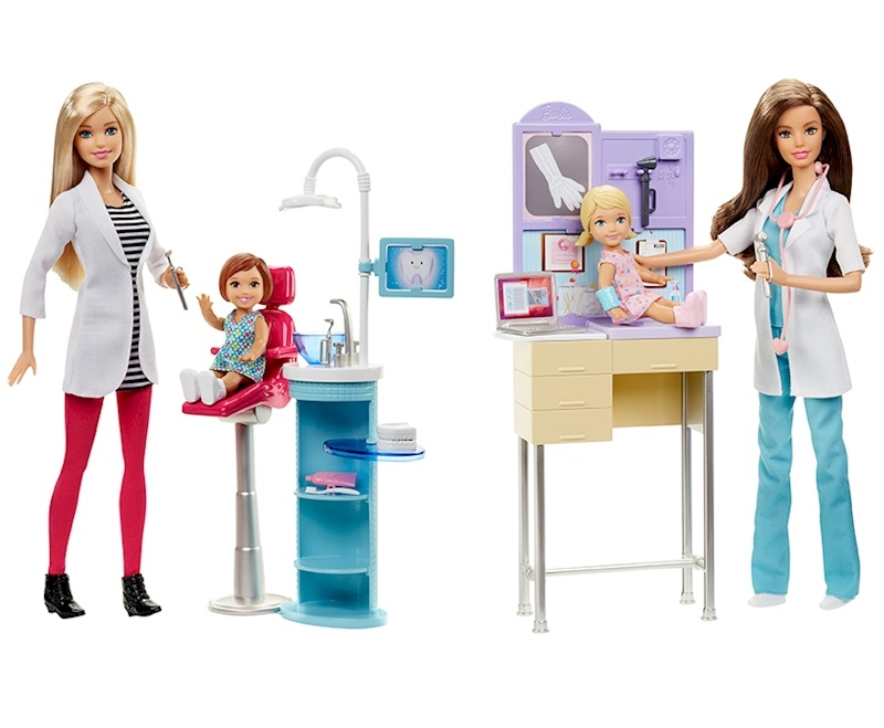 BARBIE SET EPAGGEL. ME PAIDAKIA & ZOAKIA (5 SXEDIA)