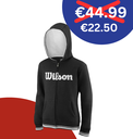 Y TEAM SCRIPT FZ HOODY BK/WH 