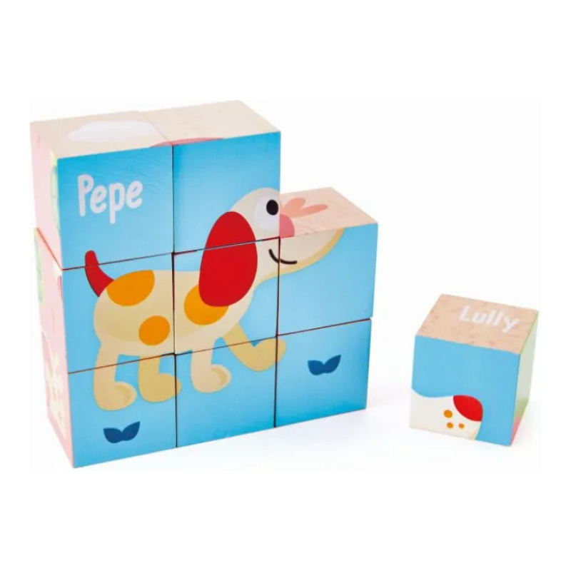 HAPE PEPE & FRIENDS ΞΥΛ.ΠΑΖΛ ΚΥΒΟΙ FRIENDSHIP