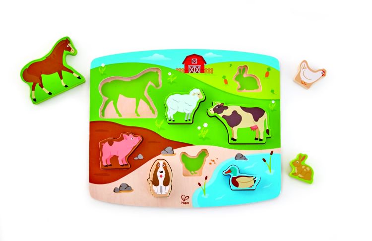 HAPE PUZZLE & PLAY ΞΥΛ.ΠΑΖΛ ΖΩΑΚΙΑ ΦΑΡΜΑΣ
