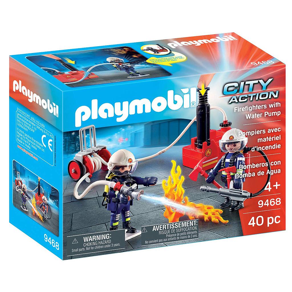 PLAYMOBIL CITY ACTION - FIREFIGHTERS WITH WATER PUMP