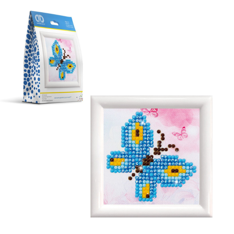 DIAMOND DOTZ BUTTERFLY WITH FRAME