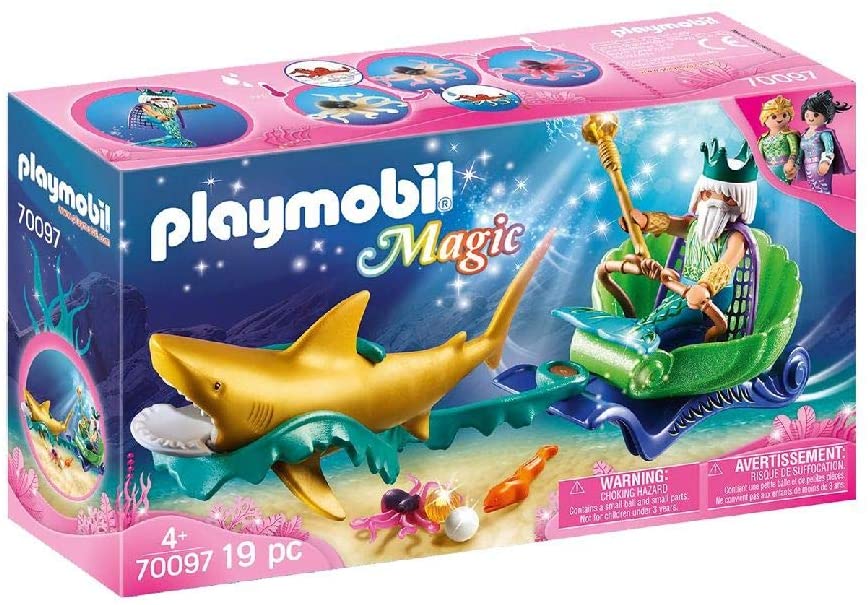 PLAYMOBIL MAGIC - KING OF THE SEA WITH SHARK CARRIAGE