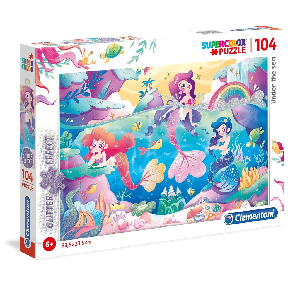 PUZZLE 104pcs - S.C. GLITTER MERMAIDS