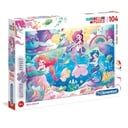 PUZZLE 104pcs - S.C. GLITTER MERMAIDS