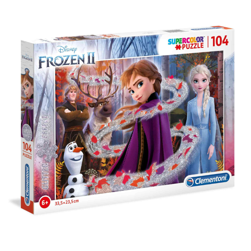 PUZZLE 104pcs - S.C. GLITTER FROZEN 2