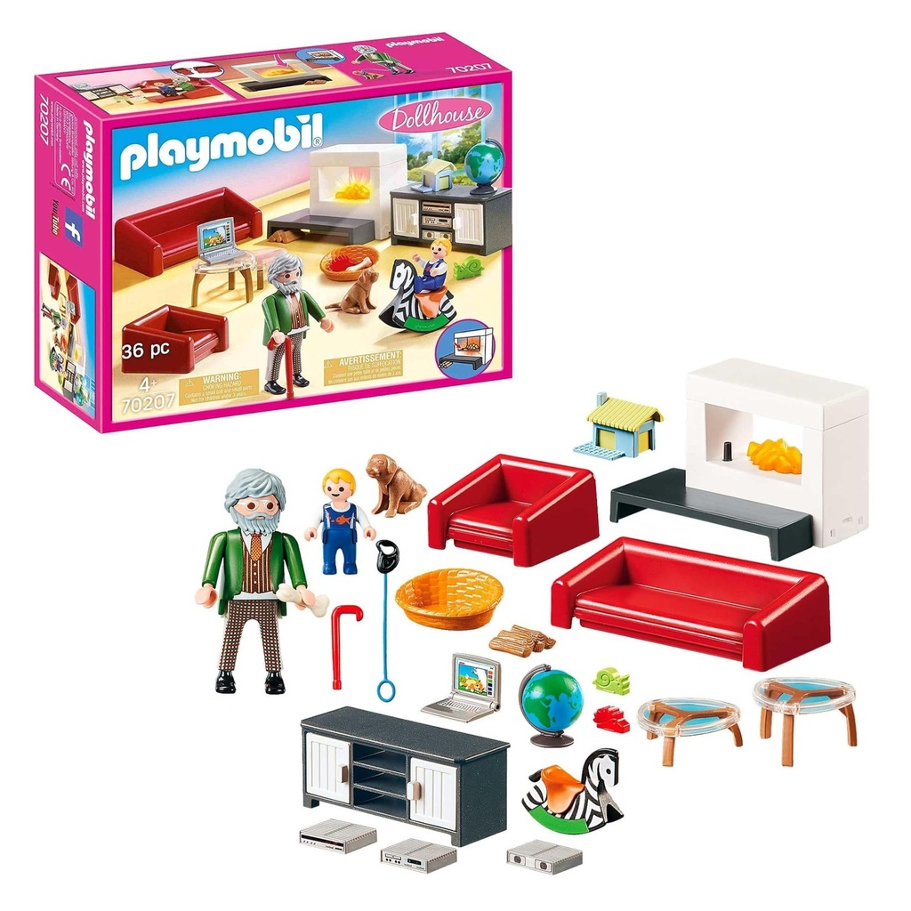 PLAYMOBIL DOLLHOUSE - COMRORTABLE LIVING ROOM