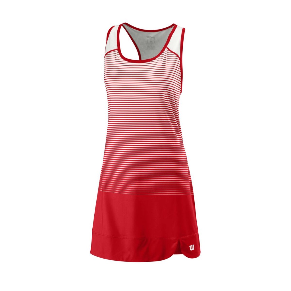 W TEAM MATCH DRESS RD/WH
