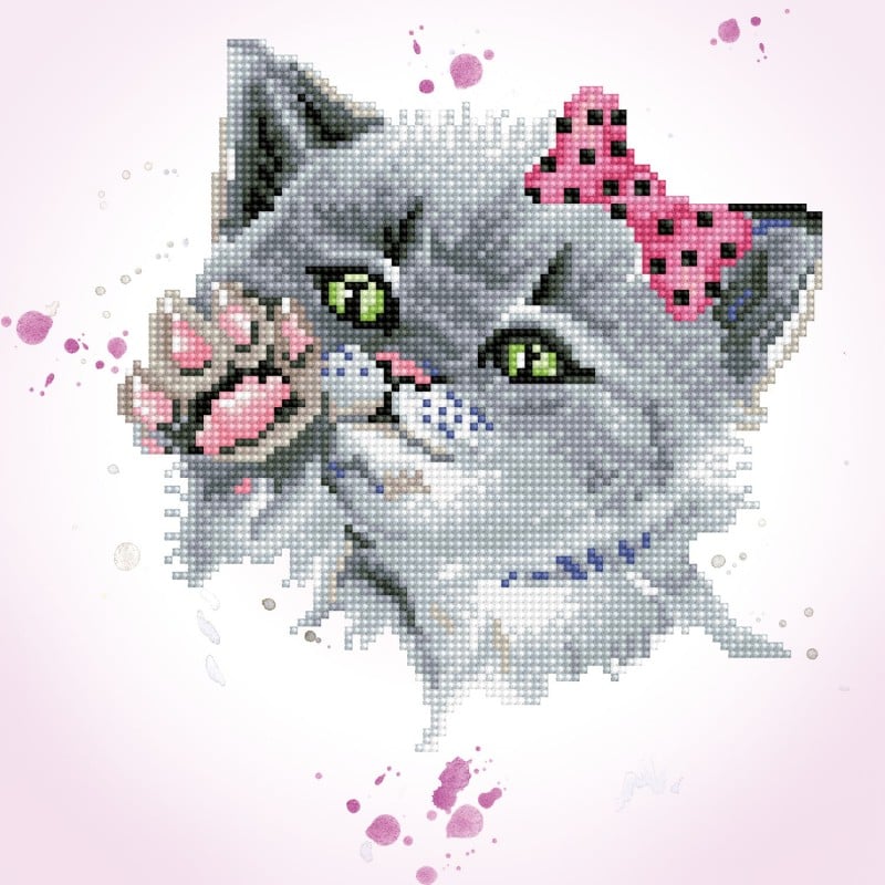 DIAMOND DOTZ EYE SPY KITTY