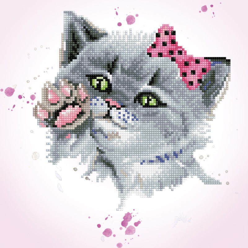 DIAMOND DOTZ EYE SPY KITTY