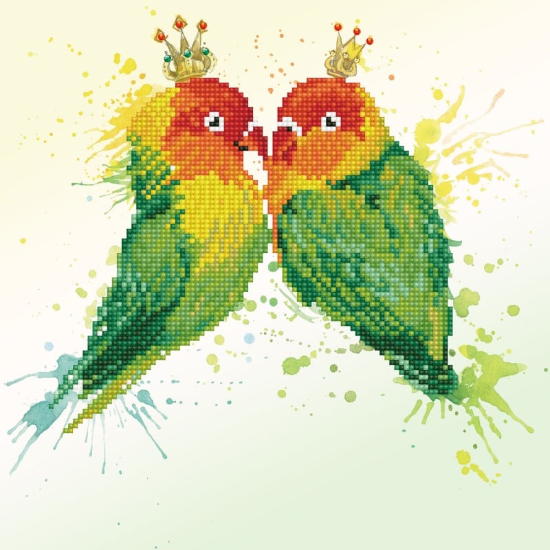 DIAMOND DOTZ LOVE BIRDS