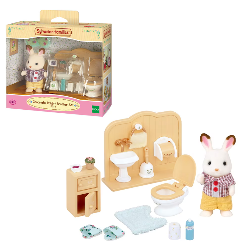 SYLVANIAN CHOCOLATE RABBIT BROTHER SET 
