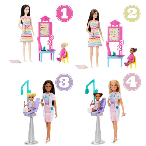 [MTJCR71] BARBIE SET EPAGGELMATA ME PAIDAKIA