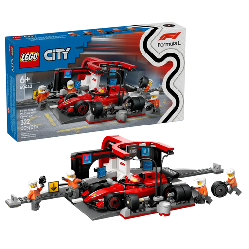 [LE60443] LEGO CITY - F1® PIT STOP & PIT CREW WITH FERRARI CAR
