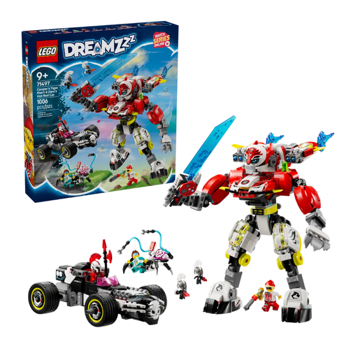 [LE71497] LEGO DREAMZzz - COOPER'S TIGER MECH & ZERO'S HOT ROD CAR