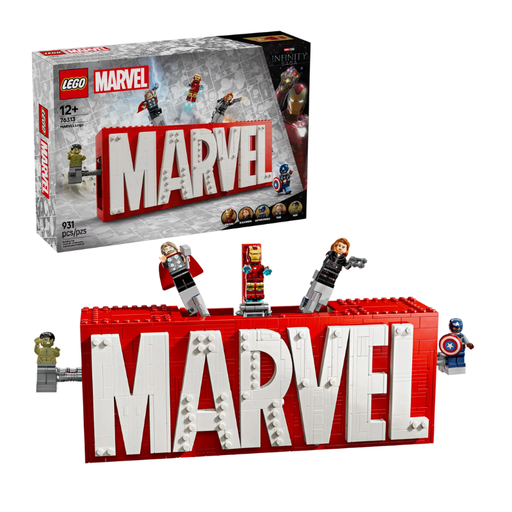 [LE76313] LEGO MARVEL - MARVEL LOGO & MINIFIGURES