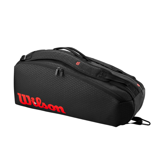 [WILWR8038101001] CLASH V3 6PK RACQUET BAG BLACK/Infrared