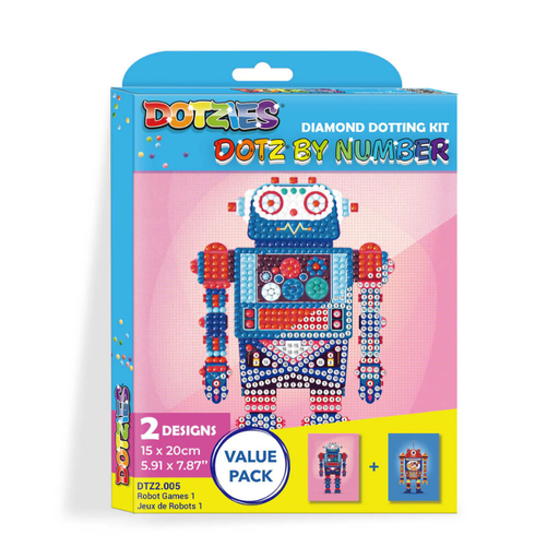 [NEDTZ2005] DIAMOND DOTZ DOTZIES BY NUMBER ROBOT GAMES 1