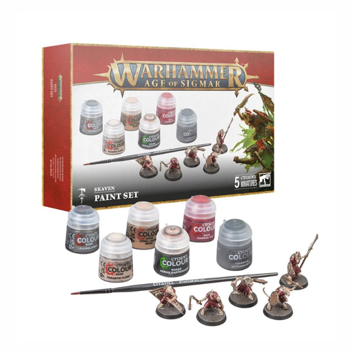 [GW60-09] WARHAMMER - AOS SKAVEN + PAINT SET