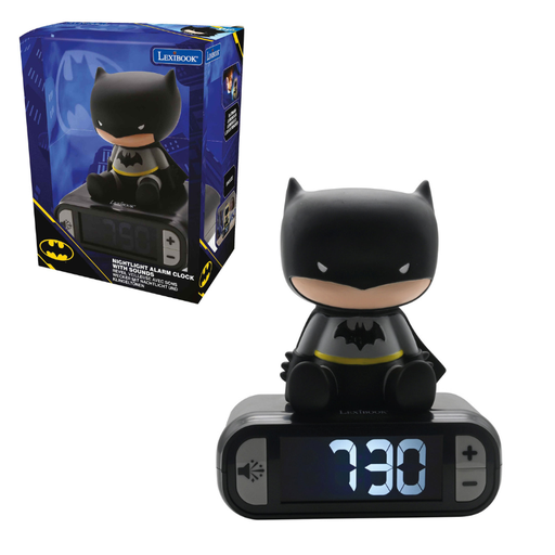 [RF25.RL800BAT] DIGITAL ALARM CLOCK WITH A 3D BATMAN NIGHT LIGHT AND SOUND EFFECTS