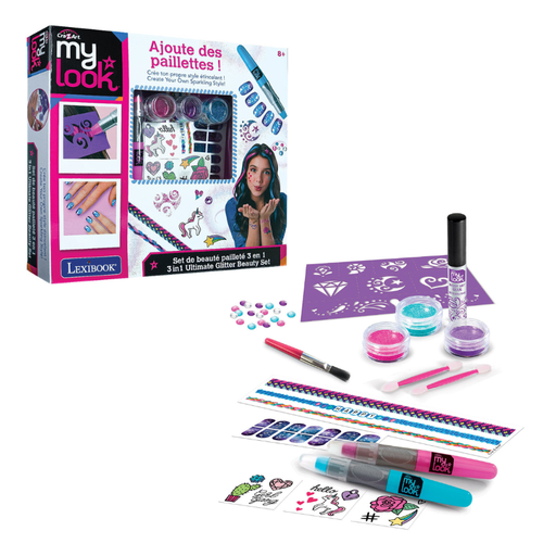 [RF35.CRSS18] 3 IN 1 ULTIMATE GLITTER BEAUTY SET