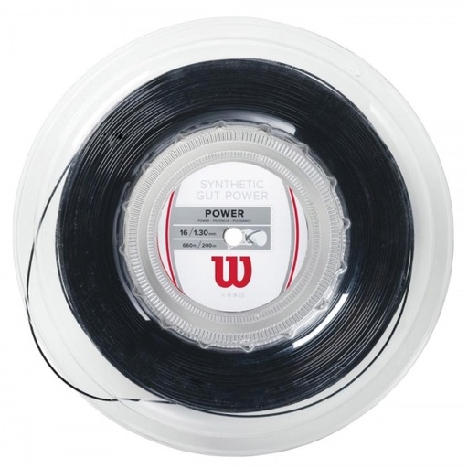 [WILWRZ905200] SYNTHETIC GUT POWER 1.30 BK 200M REEL
