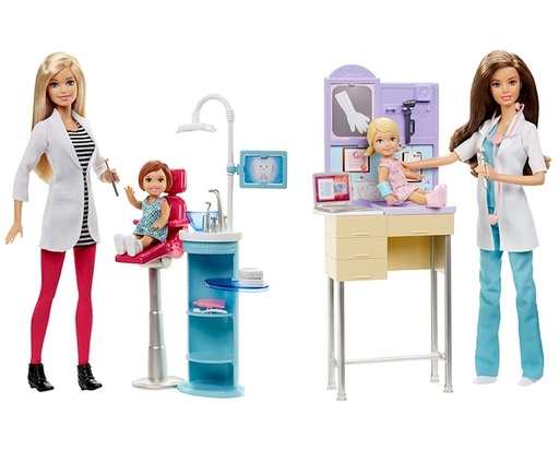 [MTDHB63] BARBIE SET EPAGGEL. ME PAIDAKIA & ZOAKIA (5 SXEDIA)
