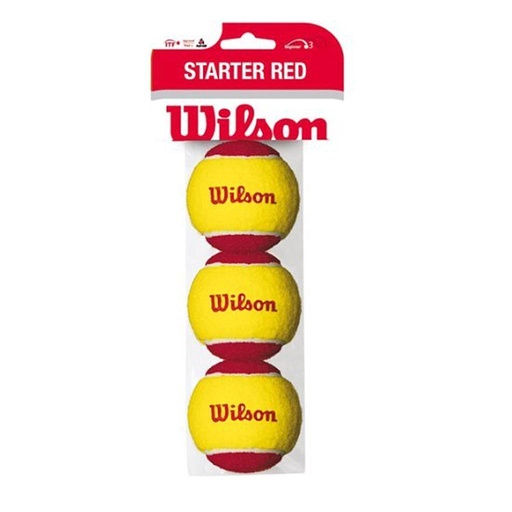 [WILWRT137001] STARTER BALLS RED 3 PK STAGE 3