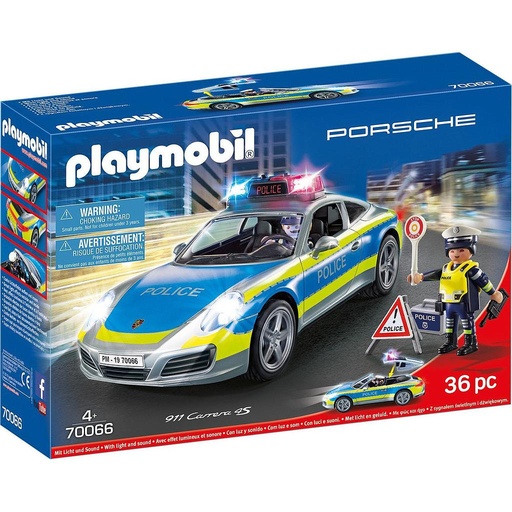 [PM70066] PLAYMOBIL PORSCHE - PORSCHE 911 CARRERA 4S POLICE