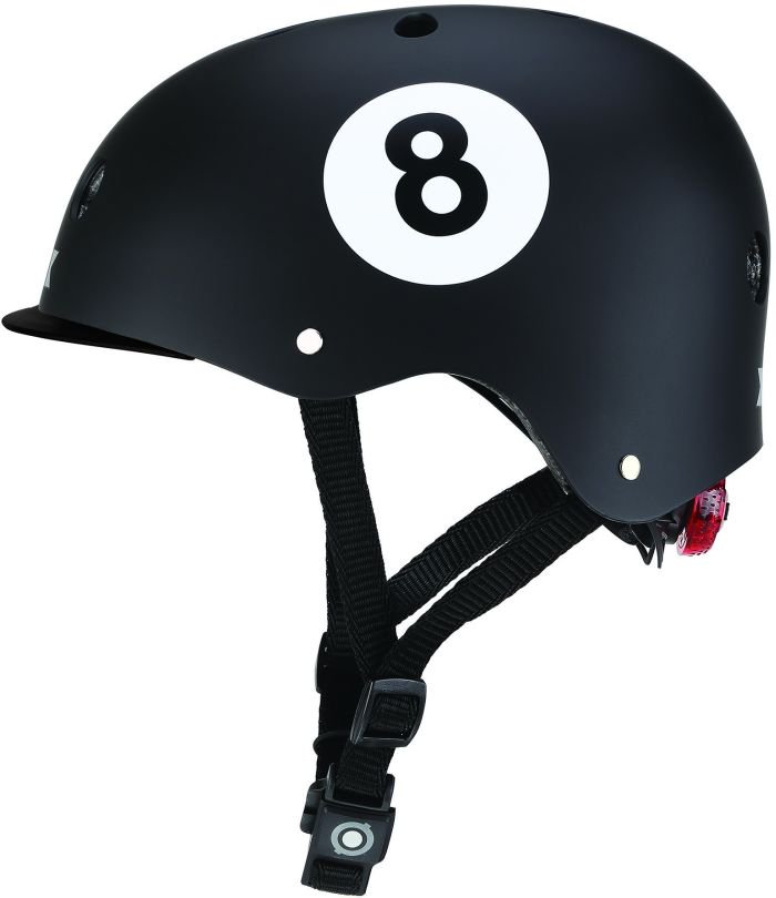 [MST401926007120-507-120] GLOBBER ΚΡΑΝΟΣ ELITE LIGHTS XS/S(48-53cm)BLACK 8 BALL