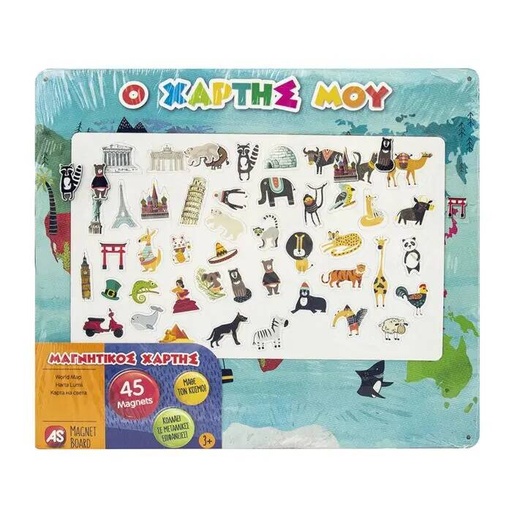 [AS1029-64049] MAGNETIC WORLD MAP